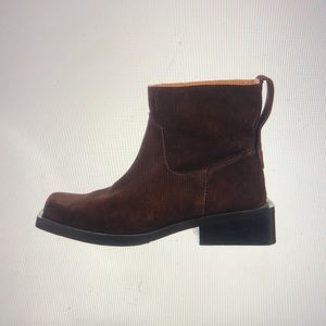 Ganni Brown Suede Boots